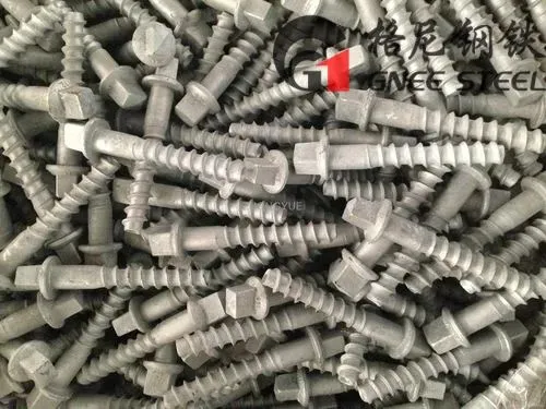 रेलवे के लिए स्क्वायर हेड स्क्रू स्पाइक