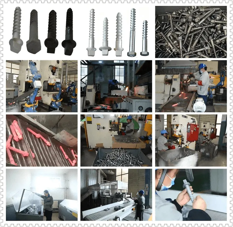 Steel Rail Screw Spikes Steel Rail Screw Spikes