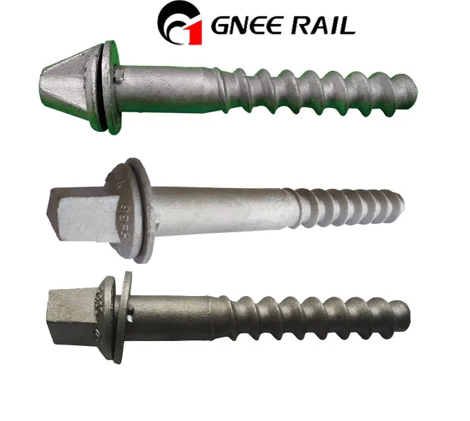 रेलवे बन्धन प्रणाली टाई स्क्रू स्पाइक